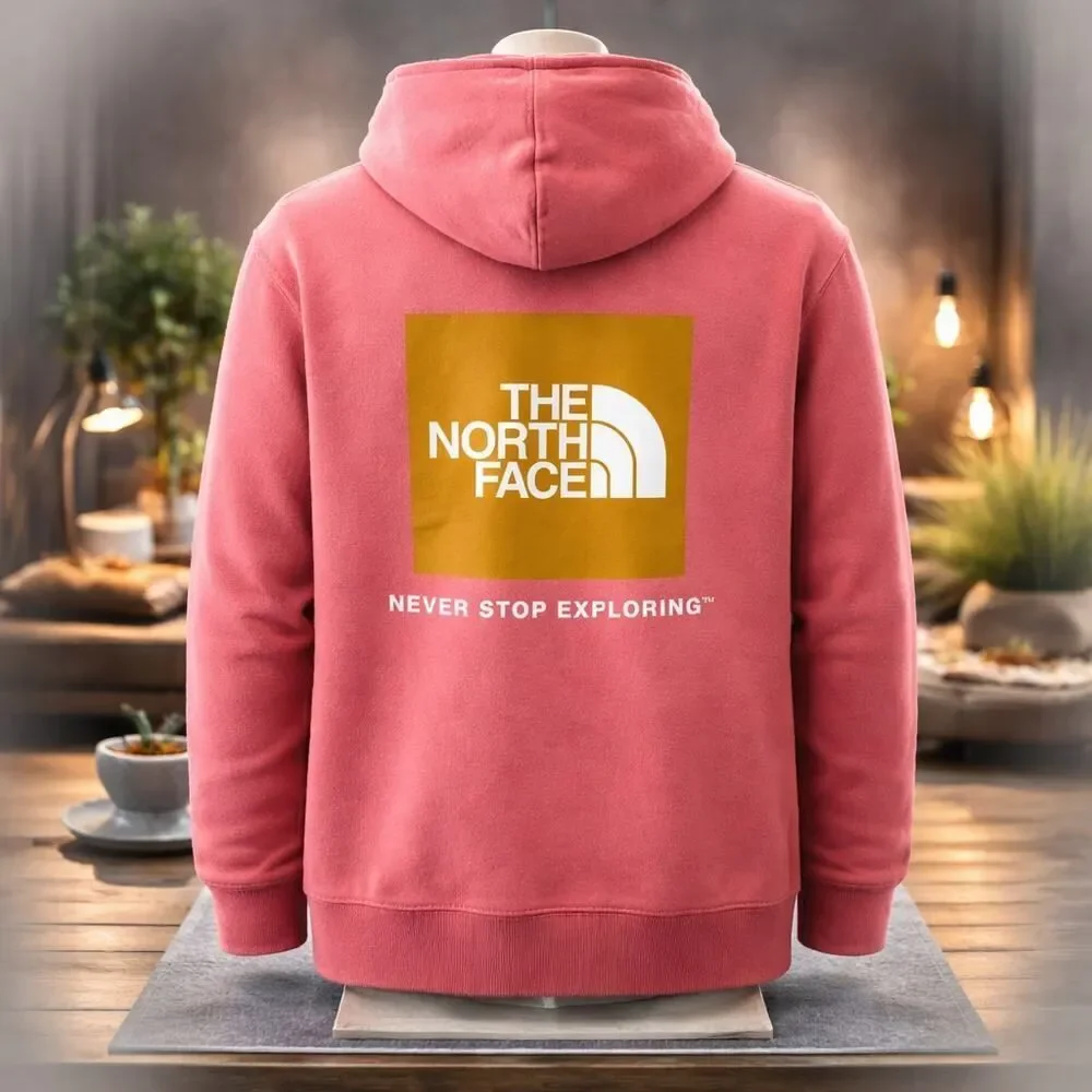 The North Face Men’s Box NSE Pullover Hoodie Small S Faded Rose Red/Pink